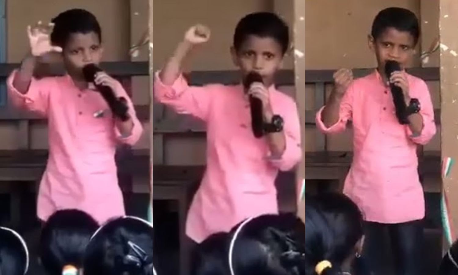 Child Speech About Independence At School Viral Video
