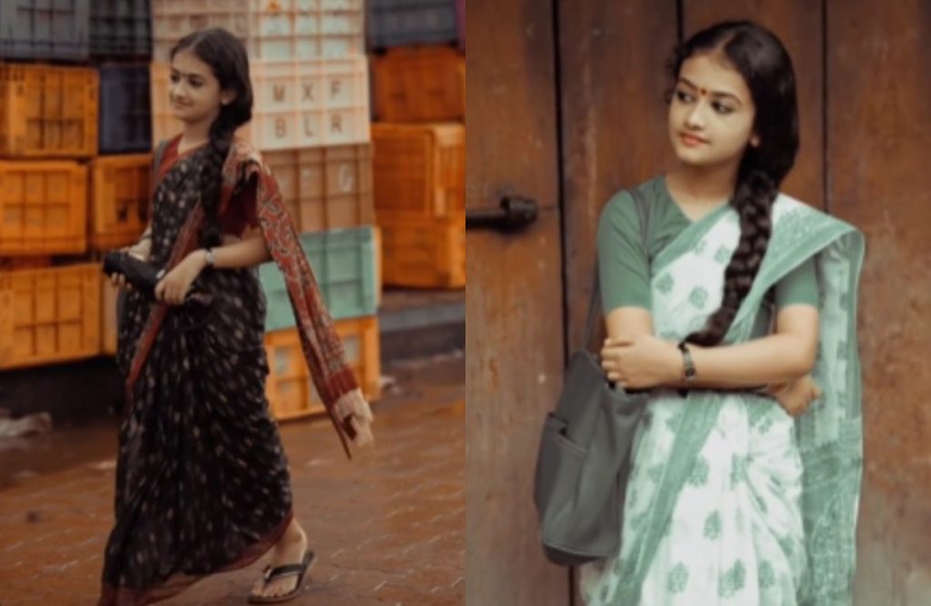 Child act for actress Shobana evergreen song viral video