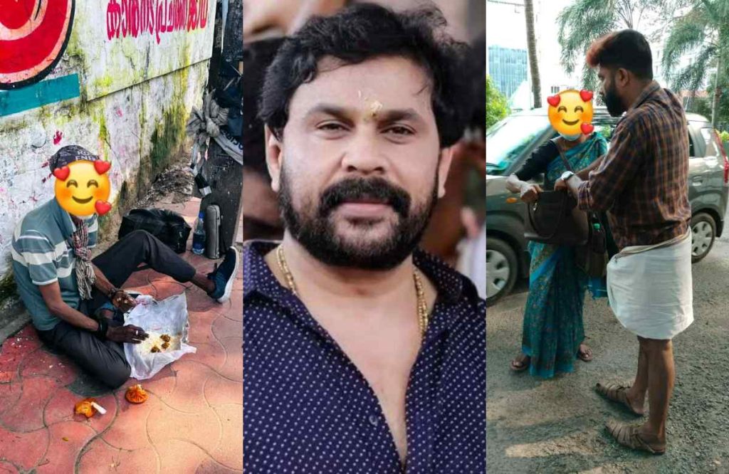 Dileep fans distribute food in streets by part of his birthday