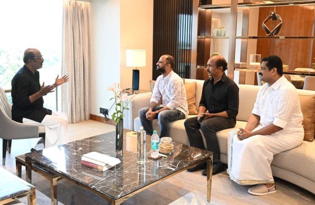 Oscar nominated movie '2018' team visits superstar Rajinikanth