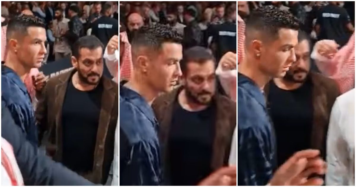 Salman Khan Cristiano Ronaldo together in boxing match viral video