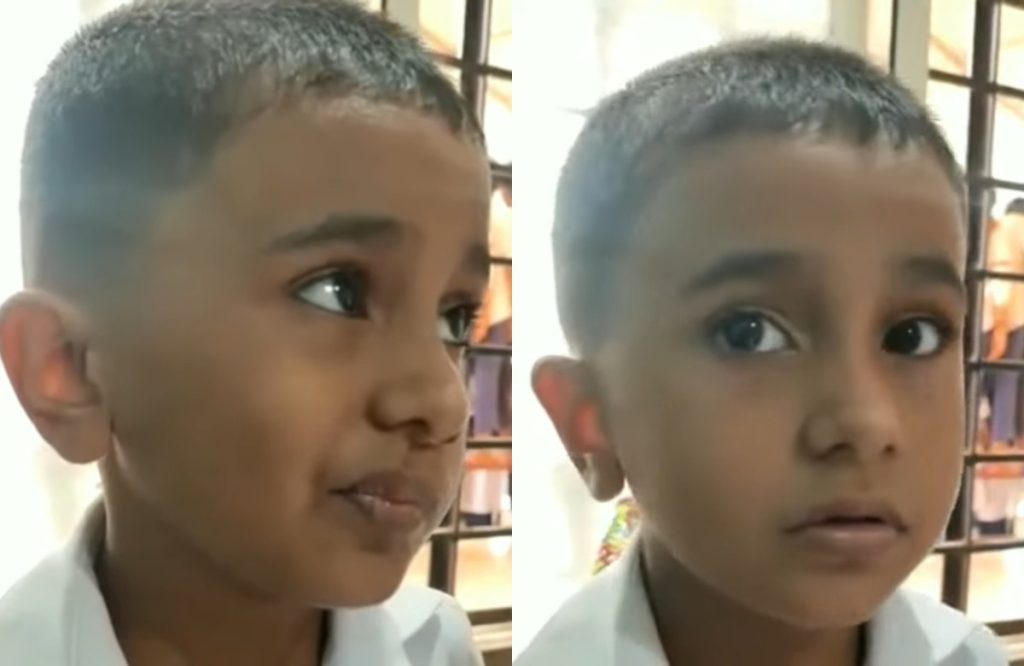 Student cute complaint about friend to teacher viral video