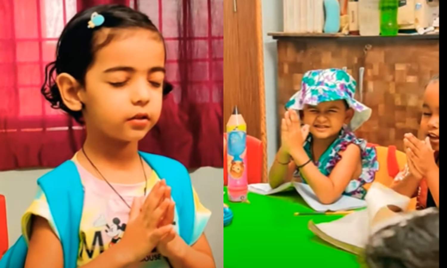 Students classroom Ganesh Mantra Song viral video