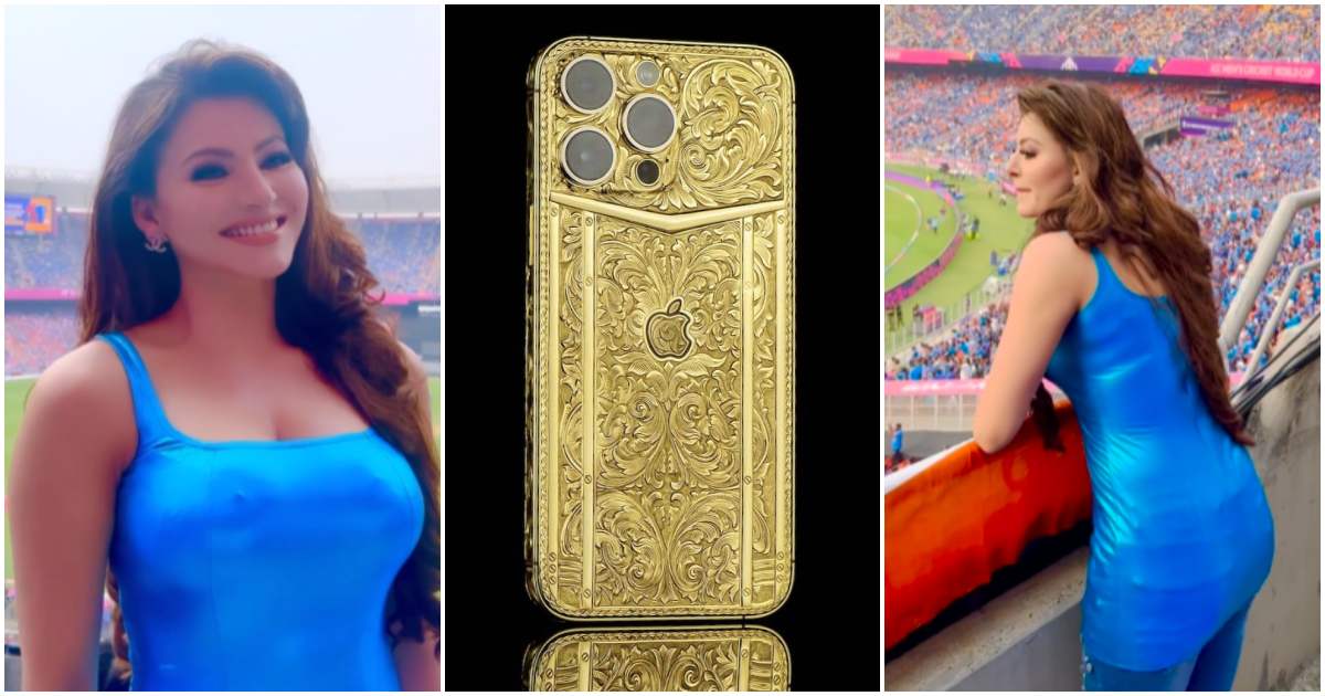 Urvashi Rautela loses 24 carat gold iphone in India vs Pakistan match