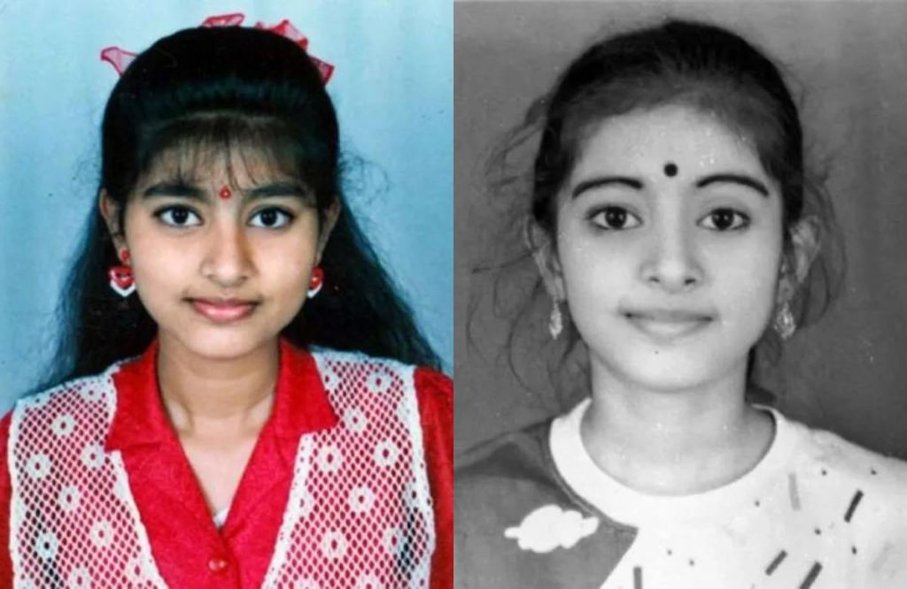 south indian actress sneha prasanna childhood photos