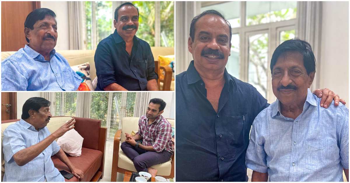 Sathyan Anthikad visit Sreenivasan and share their conversation