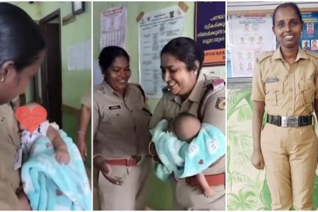 മാതൃസ്നേഹത്തിന്റെ പര്യായമായി കൊച്ചി വനിത പോലീസ് സ്റ്റേഷനിലെ സിപിഒ ആര്യ