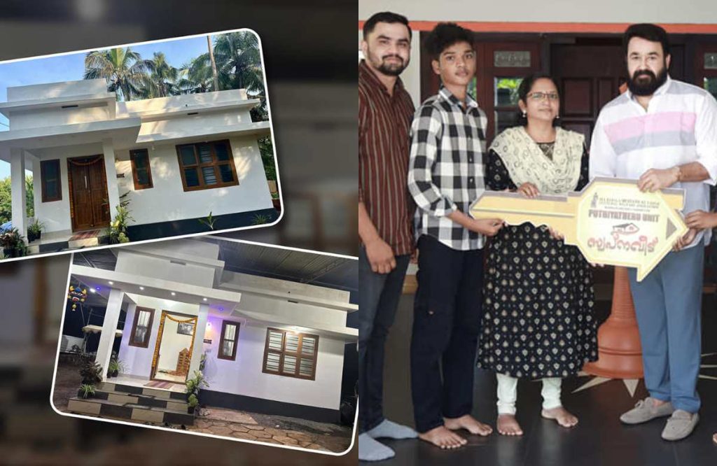 Mohanlal fans constructs new home to deserving family