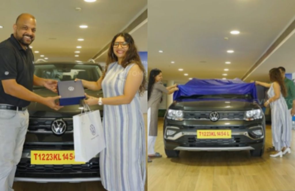 Singer Abhaya Hiranmayi bought Volkswagen Tygun