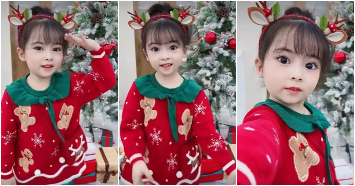 Baby girl New Year dance viral video