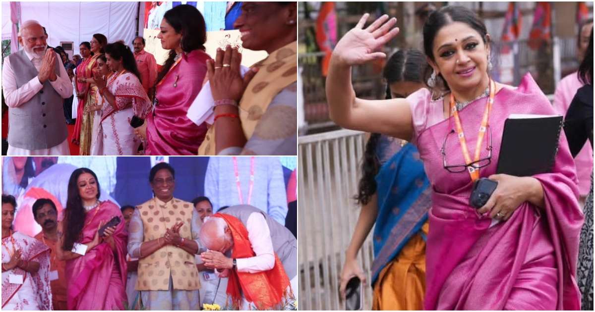 Shobana shares fan dream moment the stage with PM Modi