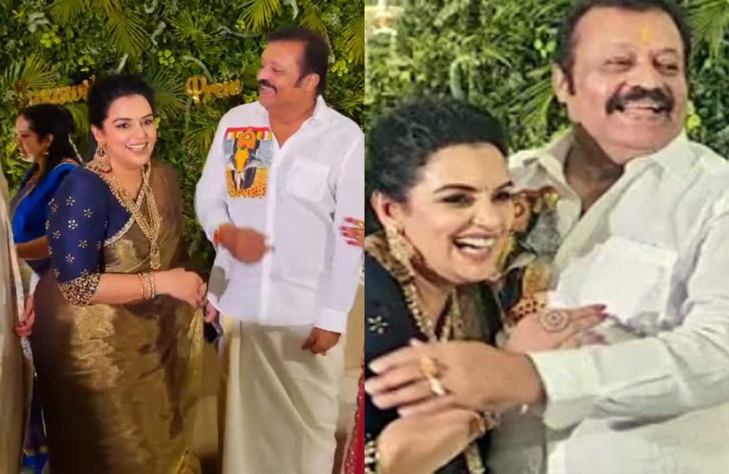 Suresh Gopi and Shweta Menon dance at Swasika star-studded wedding