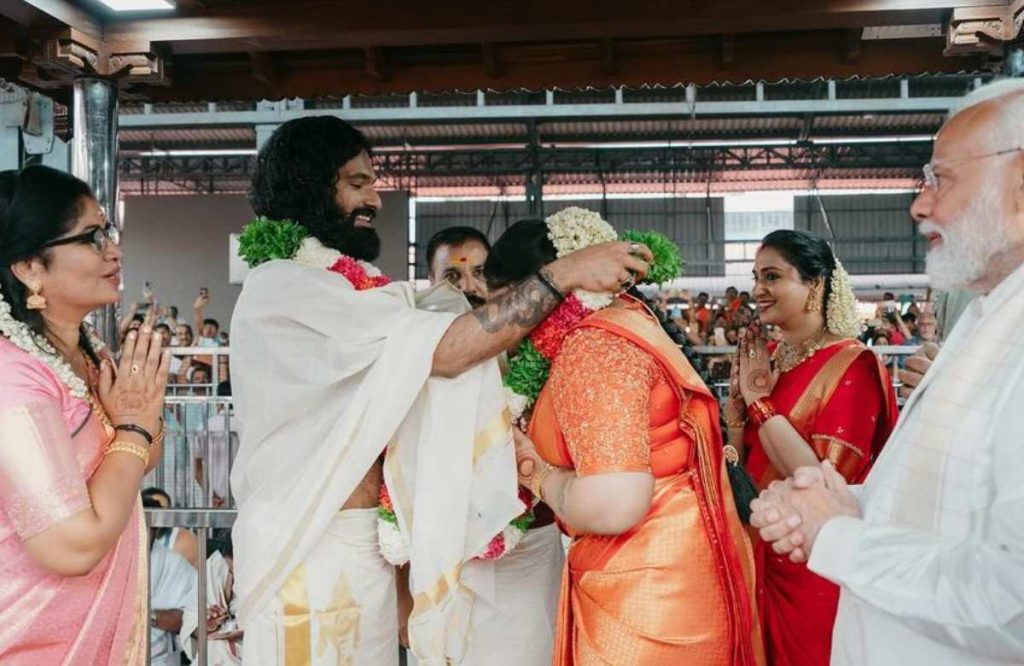 Suresh Gopi shares daughter ties the knot photos