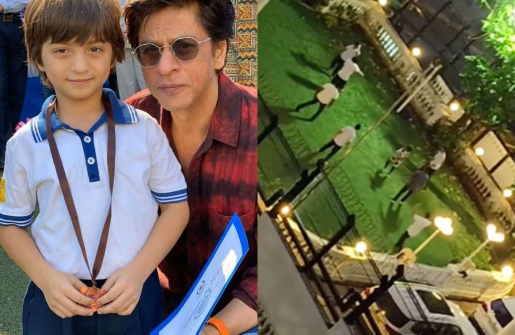 Shah Rukh Khan heartwarming father-son football moment viral video
