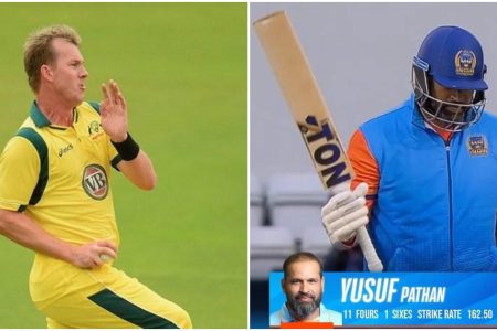 ഓസ്‌ട്രേലിയക്കെതിരെ പത്താൻ ഷോ!! ബ്രെറ്റ് ലി നയിച്ച ടീമിനെതിരെ ഇന്ത്യക്ക് പരാജയം