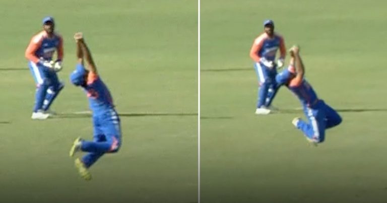 India vs Zimbabwe 3rd t20 Ravi Bishnoi stunner catch