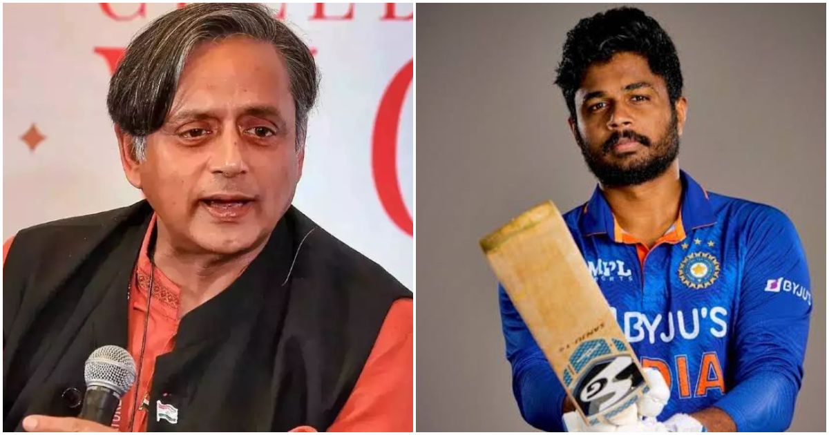 Sashi Tharoor MP speaks against Sanju Samson omission from Indian Odi team