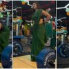 Woman Lifts 140kg in Saree viral video