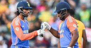 Sanju Samson and Tilak Varma century India vs South Africa T20I